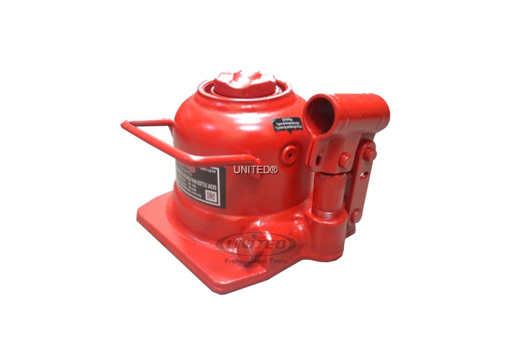 10 Ton Low Profile Double Ram Bottle Jack Hydraulic Jack