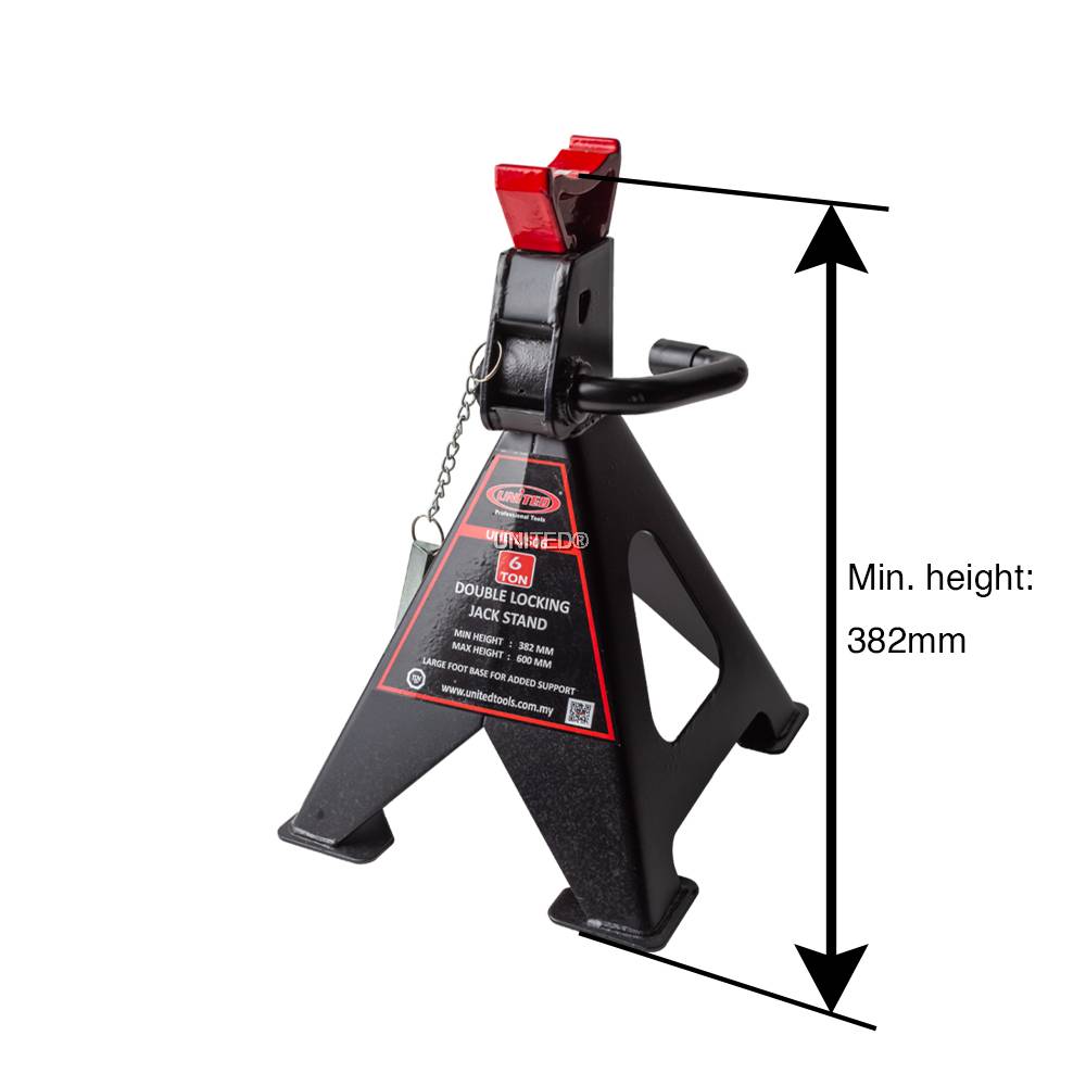 6 Ton Double Locking Jack Stand HeavyDuty Support for Your Toughest Jobs