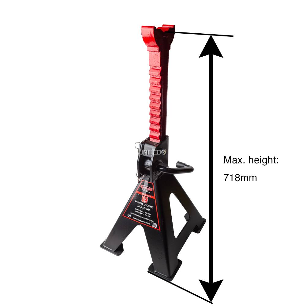 10 Ton Double Locking Jack Stand HeavyDuty Support for Your Toughest