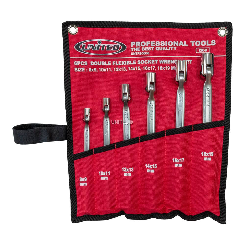 Unleash Flexibility UNTFS0606 6 PCS Double Flexible Socket Wrench Set