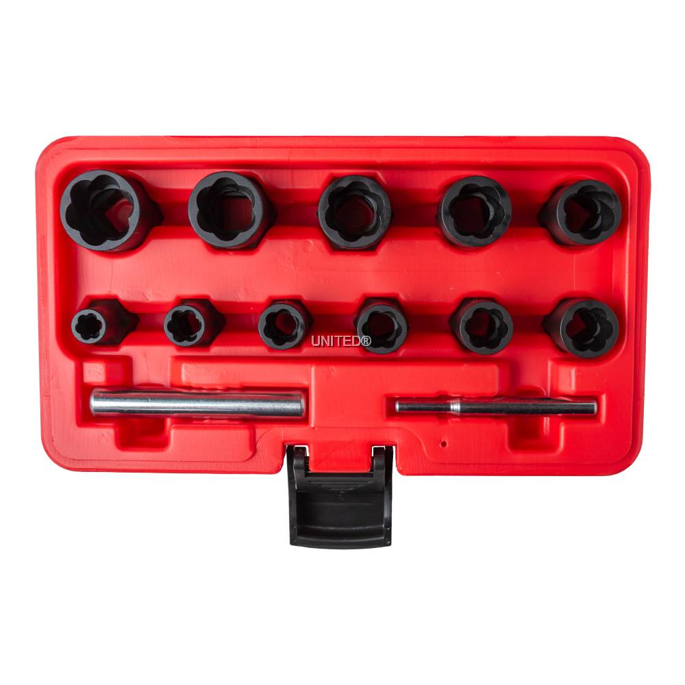 Ultimate Solution UNT1033A 13Piece Hex Twist Socket Set for Stubborn