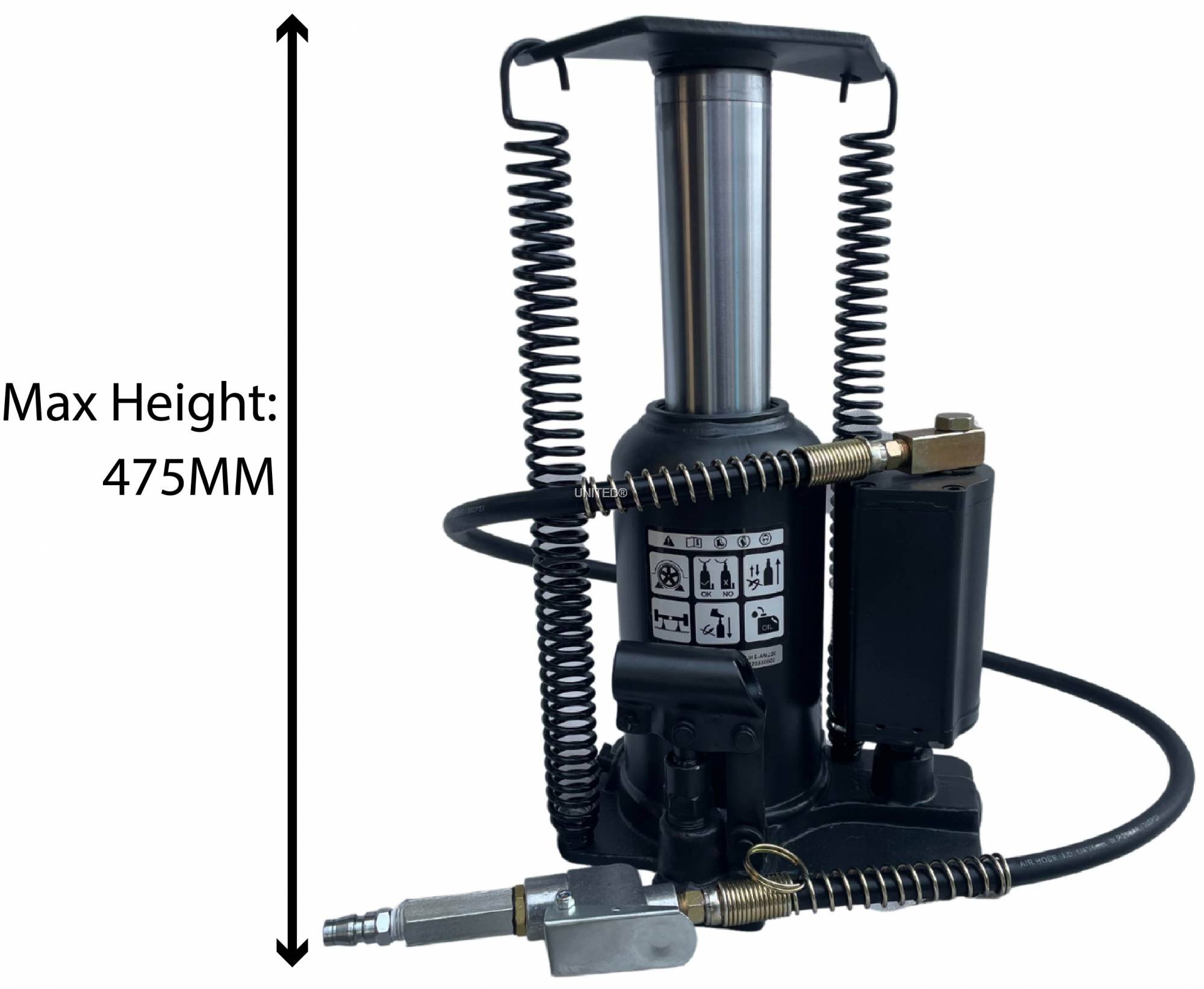 UHEAMJ20 20TON AIR & MANUAL BOTTLE JACK