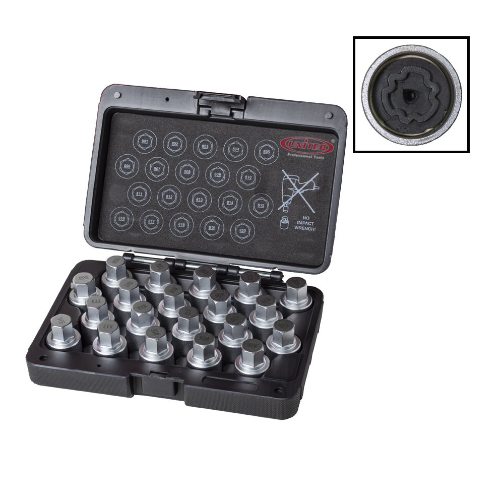 20 PCS Audi Wheel Lock Screw Removal Set Unlocking Audi Vehicle Wheel